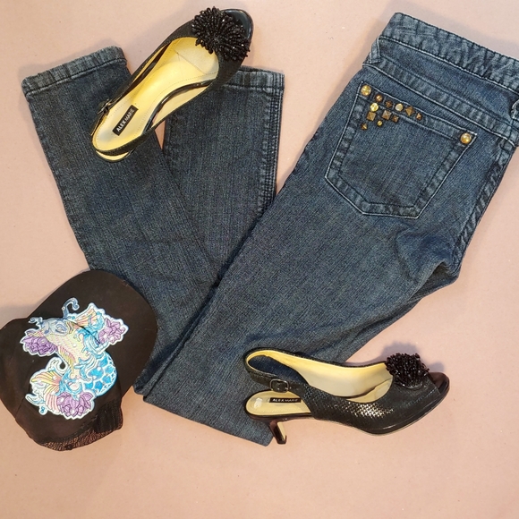 NWOT Free People Embellished Skinny Jeans - Picture 5 of 8